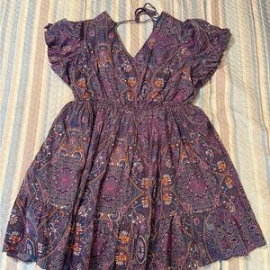 Terra & Sky Multicolor Paisley Dress